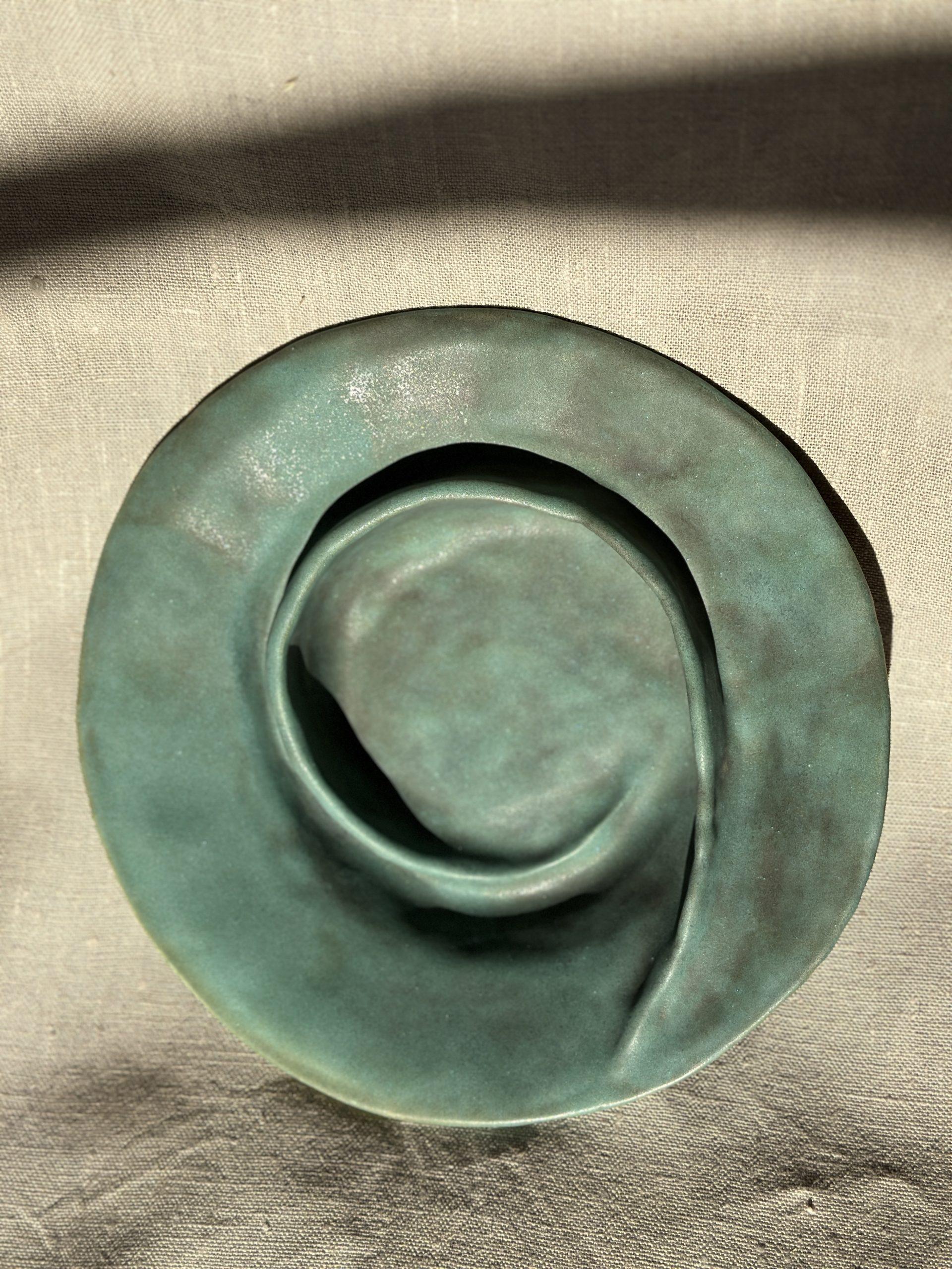 Talerz MATOWY SZMARAGD Talerz MATOWY SZMARAGD