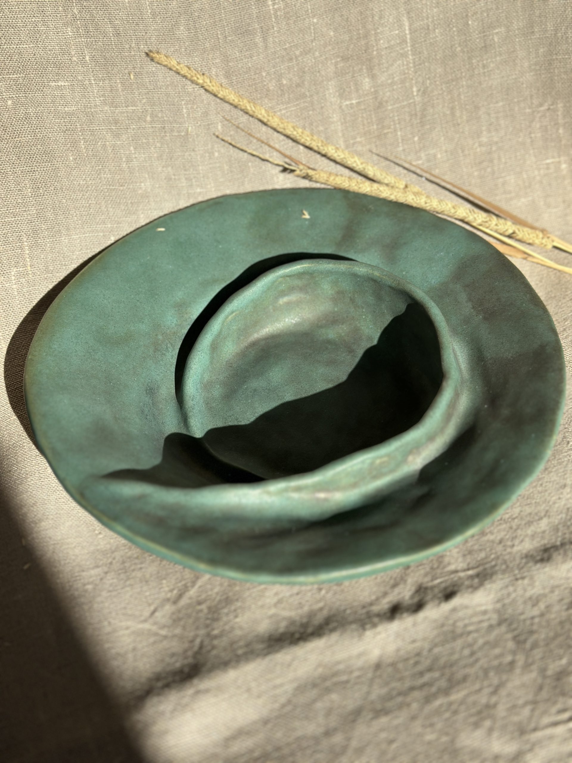 Talerz MATOWY SZMARAGD Talerz MATOWY SZMARAGD